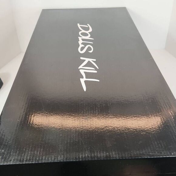 Dolls Kill - Roadway Combat Boots Generation Kiss Women's Size 10 M Black - Picture 10 of 10